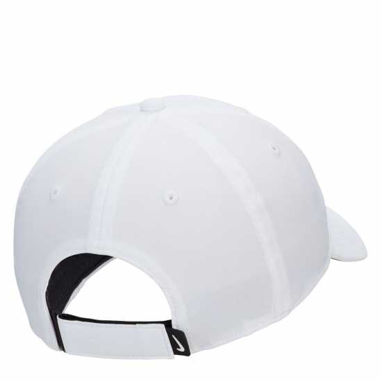 Nike Dri-Fit Club Structured Swoosh Cap Бяло/Черно Дрехи за голф