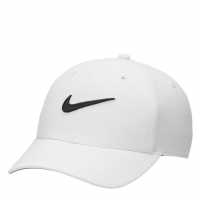 Nike Dri-Fit Club Structured Swoosh Cap White/Black Шапки с козирка