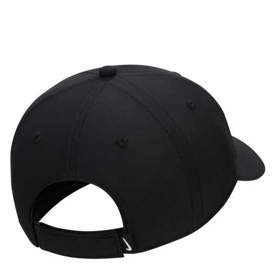 Nike Dri-Fit Club Structured Swoosh Cap Черно/Бяло Дрехи за голф