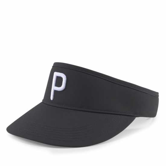 Puma Men's P Visor Adjustable Golf Cap Brt White/Bl Puma Men's P Visor Adjustable Golf Cap Brt White/Bl
