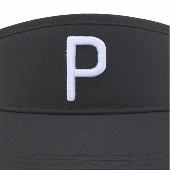 Puma Men's P Visor Adjustable Golf Cap Brt White/Bl Puma Men's P Visor Adjustable Golf Cap Brt White/Bl