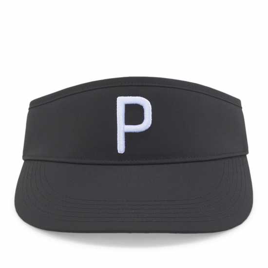Puma Men's P Visor Adjustable Golf Cap Brt White/Bl Puma Men's P Visor Adjustable Golf Cap Brt White/Bl