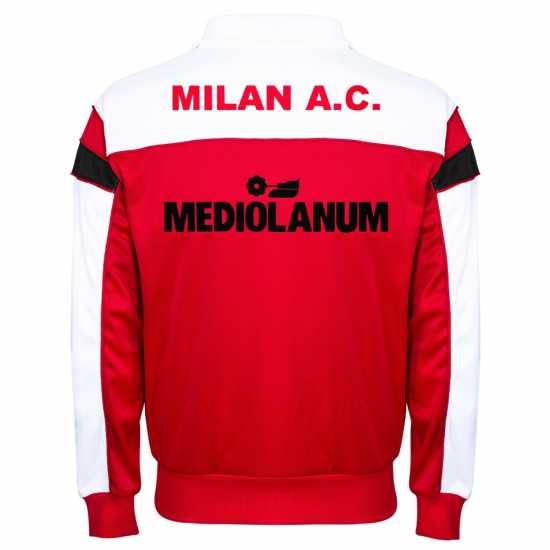 Футболни тренировъчни якета Score Draw Ac Milan 1988 Retro Football Tracksuit Jacket Adults Score Draw Ac Milan 1988 Retro Football Tracksuit Jacket Adults Футболни тренировъчни якета