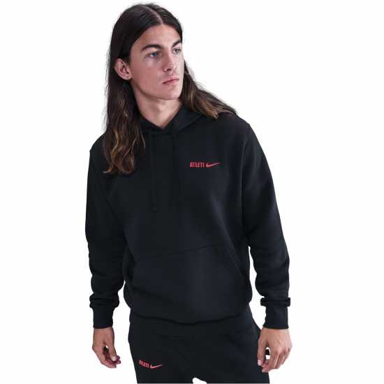 Nike Atletico Madrid Club Hoodie Mens Nike Atletico Madrid Club Hoodie Mens