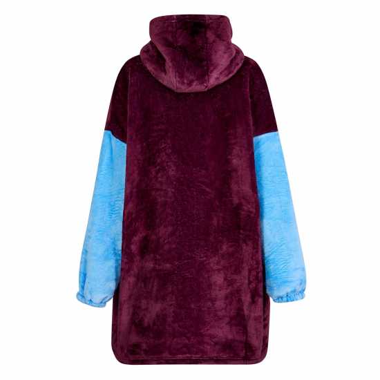 Team Football Officially Licensed Sherpa Fleece Hoodie For Adults Aston Villa FC 