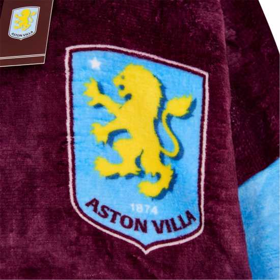 Team Football Officially Licensed Sherpa Fleece Hoodie For Adults Aston Villa FC 