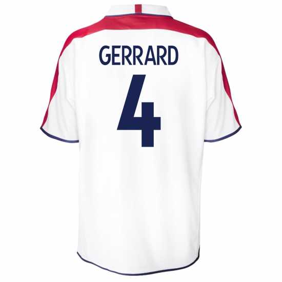 Домакинска Футболна Фланелка Score Draw Sd England Retro Home Shirt 2004 Adults Gerrard 4 