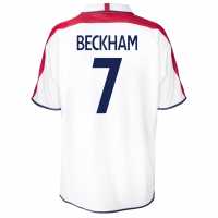 Домакинска Футболна Фланелка Score Draw Sd England Retro Home Shirt 2004 Adults Beckham 7 