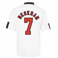 Домакинска Футболна Фланелка Score Draw Sd England Retro Home Shirt 1998 Adults Beckham 7 