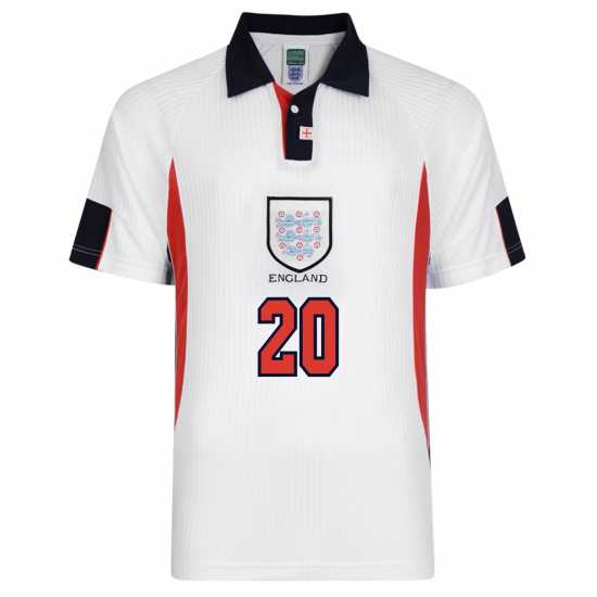 Домакинска Футболна Фланелка Score Draw Sd England Retro Home Shirt 1998 Adults Owen 20 
