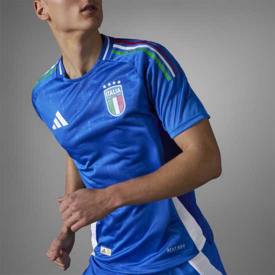 Adidas Italy Shirt 2024 Authentic Adults Blue Мъжки ризи