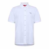 Puma Golf Button Polo Mens  