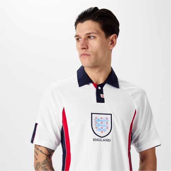 Домакинска Футболна Фланелка Score Draw Score Draw England Home Shirt 1998  