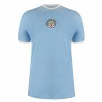 Score Draw Домакинска Футболна Фланелка Manchester City 1972 Home Shirt Mens  Мъжки тениски и фланелки