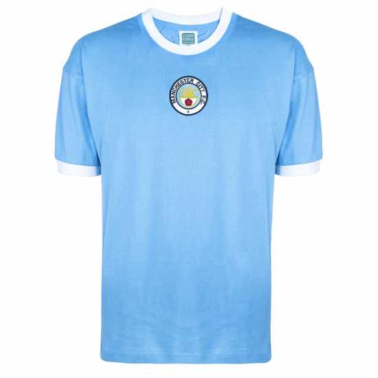 Домакинска Футболна Фланелка Score Draw Score Manchester City 1972 Home Shirt Mens Домакинска Футболна Фланелка Score Draw Score Manchester City 1972 Home Shirt Mens