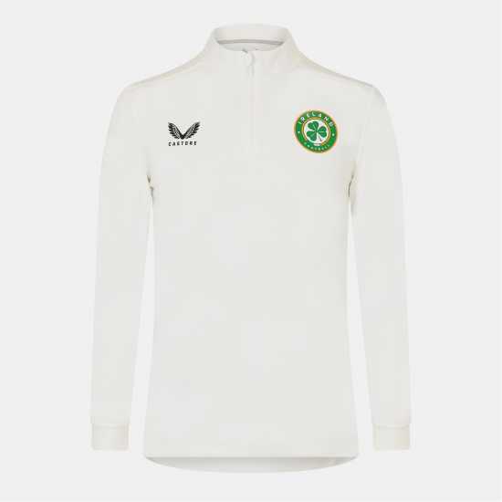 Castore Ireland Matchday Quarter Zip 2023 Adults White Мъжки горнища с цип