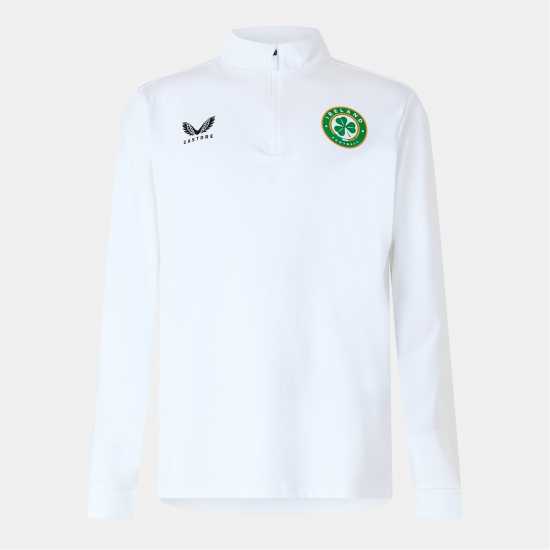 Castore Ireland Quarter Zip Drill Top 2024 Mens Бяло Мъжки горнища с цип