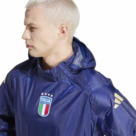 Футболни екипи за бягане Adidas Italy Tiro 24 Pro Rain Top Adults Adidas Italy Tiro 24 Pro Rain Top Adults Футболни екипи за бягане