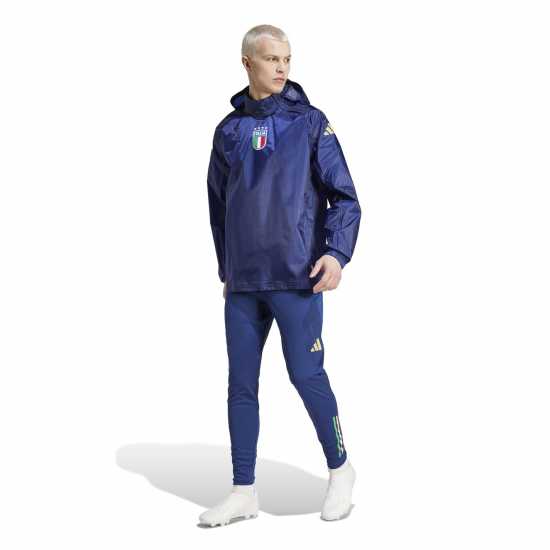 Футболни екипи за бягане Adidas Italy Tiro 24 Pro Rain Top Adults Adidas Italy Tiro 24 Pro Rain Top Adults Футболни екипи за бягане