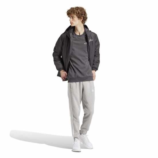 Adidas Men's Real Madrid Hooded Long Sleeve Licensed Managers Football Jacket  