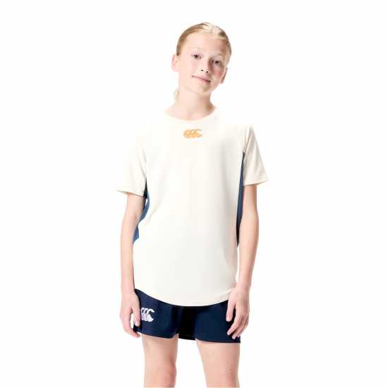 Kids' Vapodri Super Light Training T-Shirt Сиво/ Морско синьо Kids' Vapodri Super Light Training T-Shirt Сиво/ Морско синьо