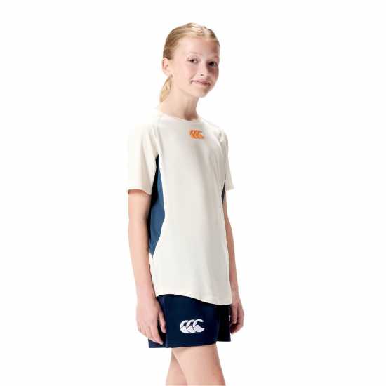 Kids' Vapodri Super Light Training T-Shirt Сиво/ Морско синьо Kids' Vapodri Super Light Training T-Shirt Сиво/ Морско синьо