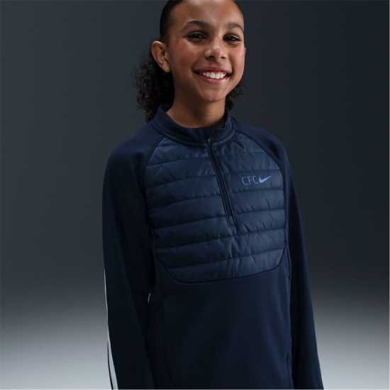 Nike Детско Горнище За Тренировка Chelsea Winter Warrior Drill Top Juniors  
