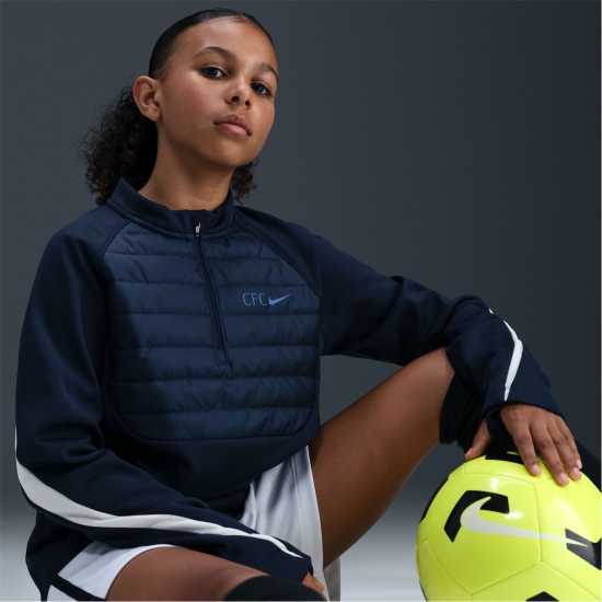 Nike Детско Горнище За Тренировка Chelsea Winter Warrior Drill Top Juniors  