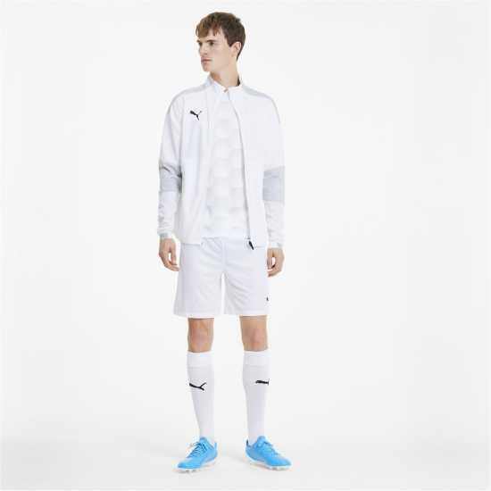 Puma Мъжко Яке Stadium Jacket Mens Бяло/ЗЗ Футболни екипи за бягане