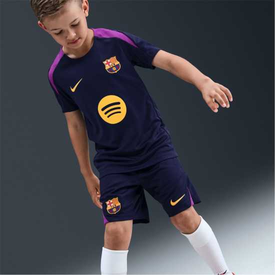 Nike Детско Горнище За Тренировка Barcelona Strike Drill Top Juniors  Всекидневно футболно облекло