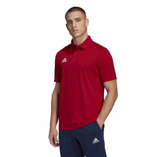 Adidas Мъжка Блуза С Яка Ent22 Polo Shirt Mens Червено Футболни тренировъчни горнища