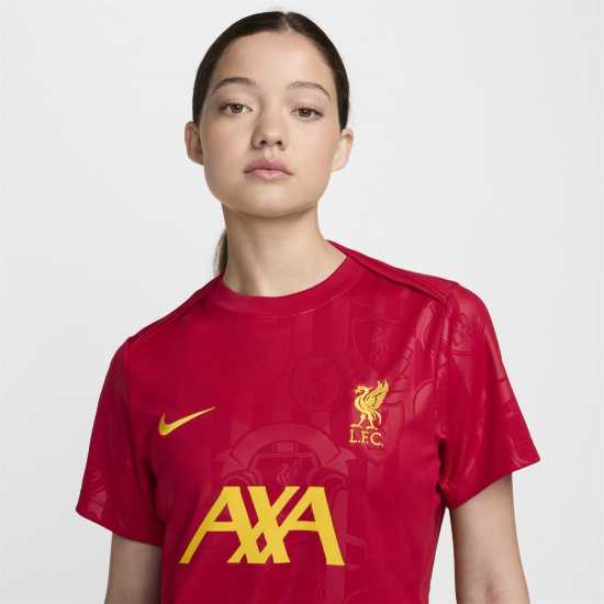 Nike Liverpool Academy Pro Pre Match Shirt 2024 2025 Womens Nike Liverpool Academy Pro Pre Match Shirt 2024 2025 Womens
