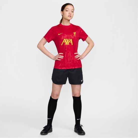 Nike Liverpool Academy Pro Pre Match Shirt 2024 2025 Womens Nike Liverpool Academy Pro Pre Match Shirt 2024 2025 Womens