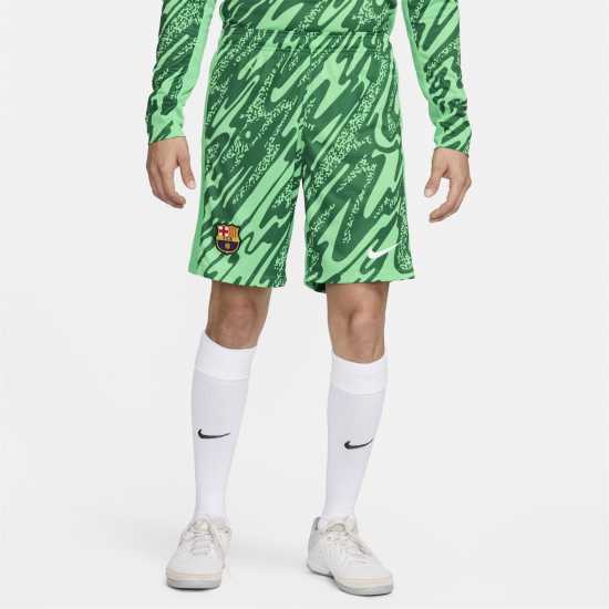 Футболни тренировъчни долнища Nike Barcelona Home Goalkeeper Shorts 2024 2025 Adults Nike Barcelona Home Goalkeeper Shorts 2024 2025 Adults Футболни тренировъчни долнища