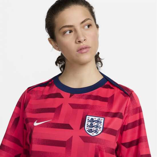 Nike England Academy Pro Pre Match Shirt 2024 Adults Red/Blue Мъжки ризи