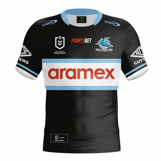 Мъжка Риза Cronulla Sharks 2024 Alternate Shirt Mens  - Мъжко облекло за едри хора