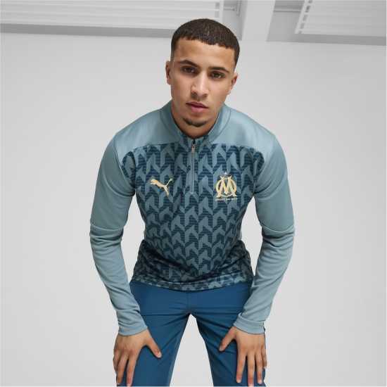 Мъжки горнища с цип Puma Olympique De Marseille Drill Top 2024 2025 Adults Puma Olympique De Marseille Drill Top 2024 2025 Adults Мъжки горнища с цип