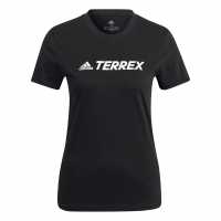 Adidas Terrex Classic Logo T-Shirt Womens Black Дамски ризи и тениски