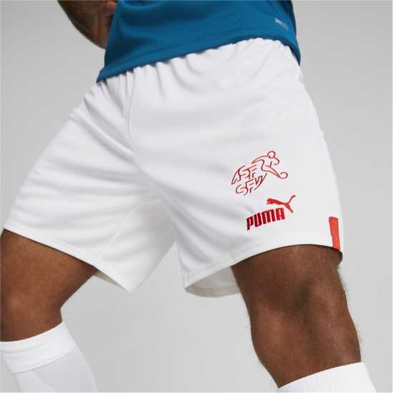 Puma Switzerland Shorts Replica Adults Pm Wht/Rd Мъжки къси панталони