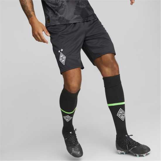 Puma Borussia Mönchengladbach Shorts Replica Adults Blk/Ylw/Grn Мъжки къси панталони