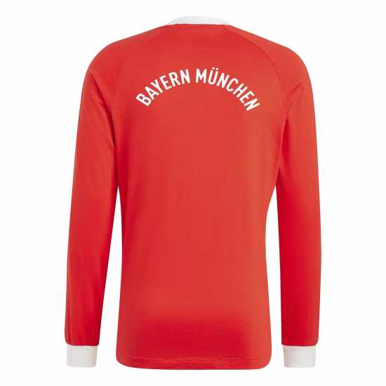 Футболни тренировъчни горнища Adidas Риза С Дълъг Ръкав Bayern Originals 70S Long Sleeve Shirt Adults Adidas Риза С Дълъг Ръкав Bayern Originals 70S Long Sleeve Shirt Adults Футболни тренировъчни горнища