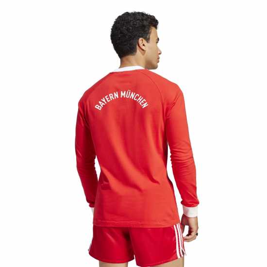 Футболни тренировъчни горнища Adidas Риза С Дълъг Ръкав Bayern Originals 70S Long Sleeve Shirt Adults Adidas Риза С Дълъг Ръкав Bayern Originals 70S Long Sleeve Shirt Adults Футболни тренировъчни горнища