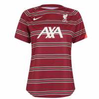 Nike Liverpool Pre Match Shirt 2021 2022 Ladies Red Дамски тениски и фланелки