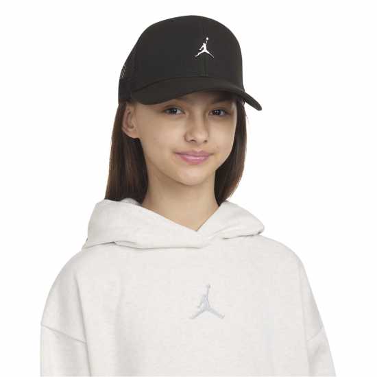 Шапка С Права Козирка Air Jordan Kids' Flat Peak Cap Black Шапка С Права Козирка Air Jordan Kids' Flat Peak Cap Black