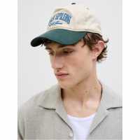Jack And Jones Adults Jacpalme Baseball Cap Лунна лъчина 