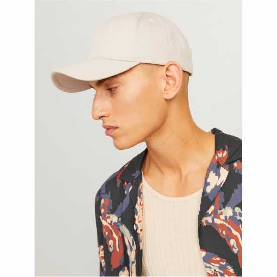 Jack And Jones Adults Jacplain Baseball Cap Лунна лъчина Jack And Jones Adults Jacplain Baseball Cap Лунна лъчина
