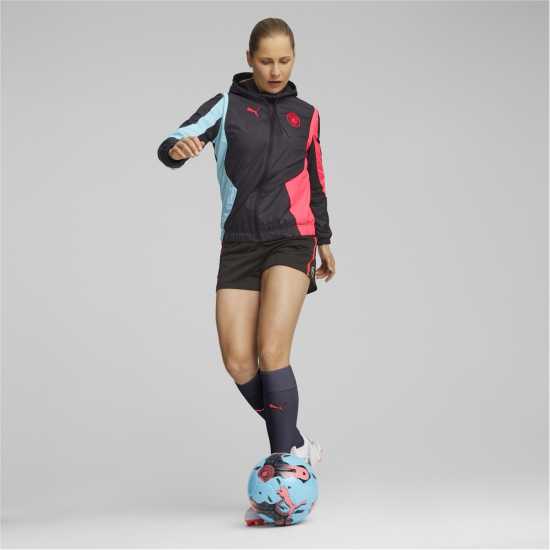 Puma Mcfc Prematch Woven Anthem Jacket W Tracksuit Top Womens  Футболни тренировъчни якета