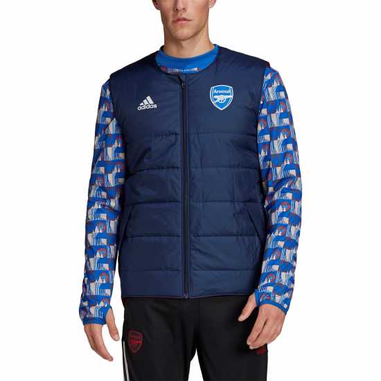Мъжки горнища с цип Adidas Arsenal X Tfl Vest Mens Adidas Arsenal X Tfl Vest Mens Мъжки горнища с цип