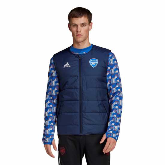 Мъжки горнища с цип Adidas Arsenal X Tfl Vest Mens Adidas Arsenal X Tfl Vest Mens Мъжки горнища с цип