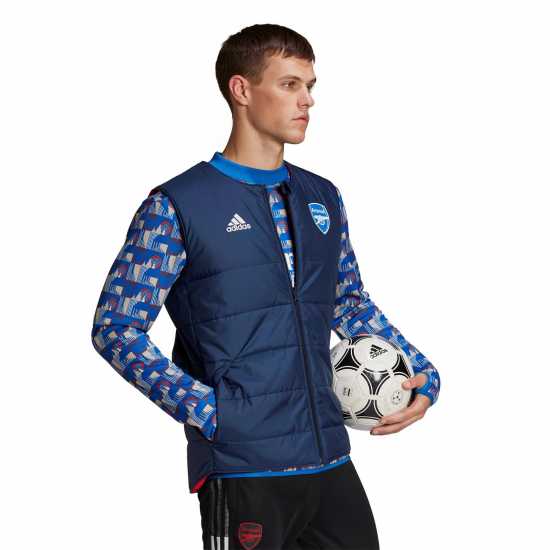 Мъжки горнища с цип Adidas Arsenal X Tfl Vest Mens Adidas Arsenal X Tfl Vest Mens Мъжки горнища с цип